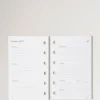 2025 Taschenkalender-Einlage, weißes Papier, Herren