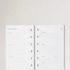 2026 Taschenkalender-Einlage, weißes Papier, Damen
