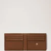 8-Karten-Brieftasche aus klein genarbtem Leder in Eiche 8-Karten-Brieftasche aus klein genarbtem Leder in Eiche