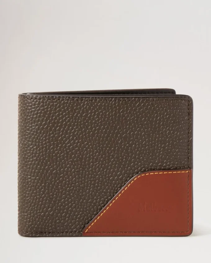 8-Karten-Brieftasche Mole & Cognac Bioveg Scotchgrain & Flat Calf