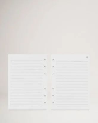 Agenda-Einlage mit liniertem Papier, weißes Papier, Herren Agenda-Einlage mit liniertem Papier, weißes Papier, Herren
