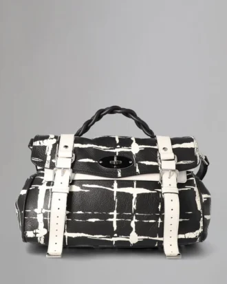 Alexa Secondhand-Taschen mit schwarz-weißem Karomuster