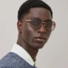 Alfie Sonnenbrille Schildpatt, Materialmix, Herren