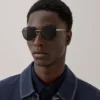 Alfie Sonnenbrille Schwarz Mischmaterial Herren