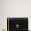 Amberley Clutch aus schwarzem, quergenarbtem Leder Amberley Amberley Clutch aus schwarzem, quergenarbtem Leder Amberley