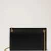 Amberley Clutch aus schwarzem, quergenarbtem Leder Amberley Amberley Clutch aus schwarzem, quergenarbtem Leder Amberley