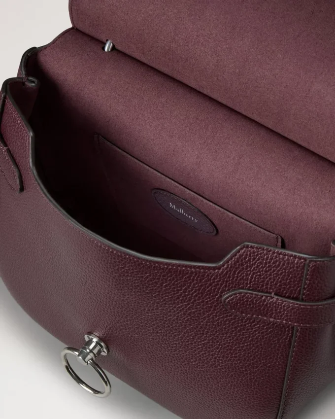 Amberley Satchel Black Cherry Small Classic Grain Amberley Satchel Black Cherry Small Classic Grain