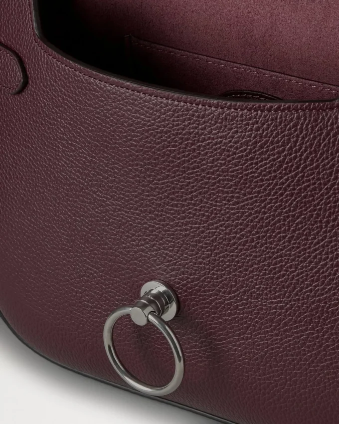 Amberley Satchel Black Cherry Small Classic Grain Amberley Satchel Black Cherry Small Classic Grain