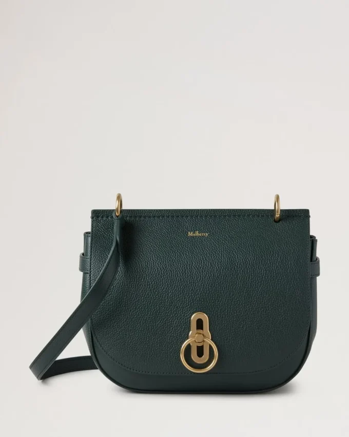 Amberley Satchel Mulberry Green Small Classic Grain Amberley Satchel Mulberry Green Small Classic Grain