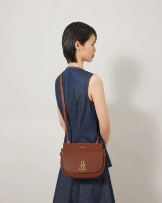 Amberley Satchel Oak Zweifarbig Klein Klassische Maserung
