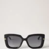 Amberley Square Sonnenbrille Schwarzes Bio-Acetat Damen Amberley Square Sonnenbrille Schwarzes Bio-Acetat Damen
