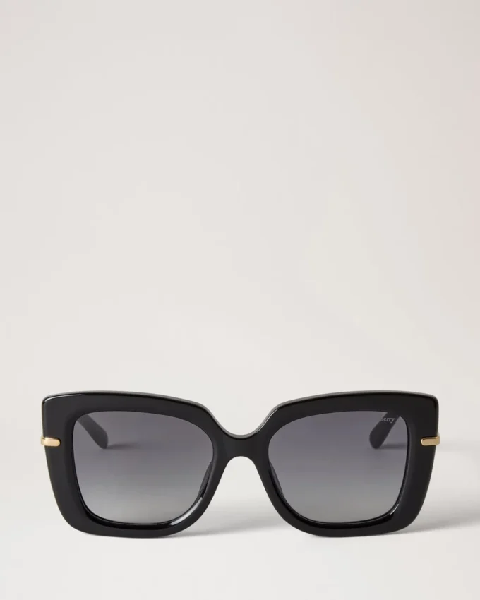 Amberley Square Sonnenbrille Schwarzes Bio-Acetat Damen Amberley Square Sonnenbrille Schwarzes Bio-Acetat Damen