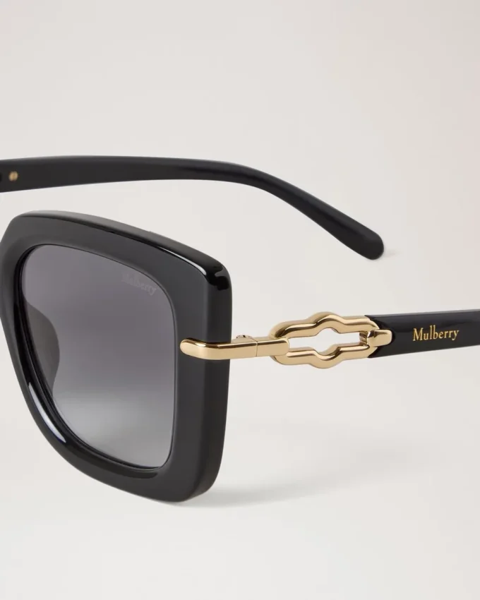 Amberley Square Sonnenbrille Schwarzes Bio-Acetat Damen Amberley Square Sonnenbrille Schwarzes Bio-Acetat Damen