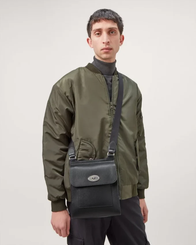 Antony Schwarz & Silber Small Classic Grain Herren Antony Schwarz & Silber Small Classic Grain Herren