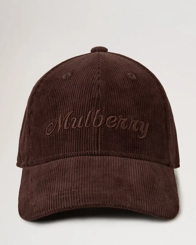 Baseballkappe aus Cord, Ebony, Baumwolle, Herren Baseballkappe aus Cord, Ebony, Baumwolle, Herren