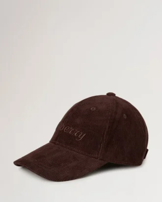 Baseballkappe aus Cord, Ebony, Baumwolle, Herren Baseballkappe aus Cord, Ebony, Baumwolle, Herren