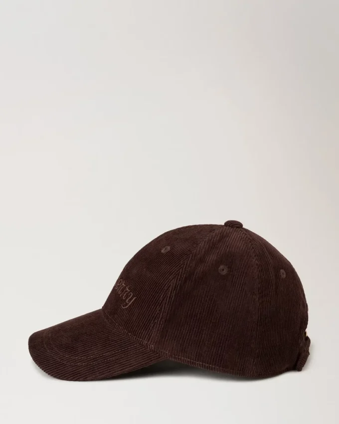 Baseballkappe aus Cord, Ebony, Baumwolle, Herren Baseballkappe aus Cord, Ebony, Baumwolle, Herren
