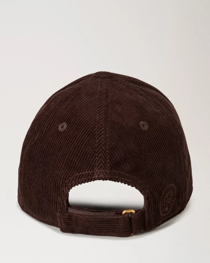 Baseballkappe aus Cord, Ebony, Baumwolle, Herren Baseballkappe aus Cord, Ebony, Baumwolle, Herren