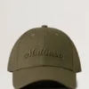 Baseballkappe mit gesticktem Logo, leinengrün, Baumwolle Baseballkappe mit gesticktem Logo, leinengrün, Baumwolle