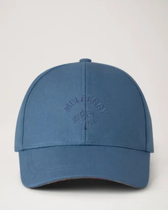Baseballkappe mit Karomuster aus Denim-Baumwolle für Herren