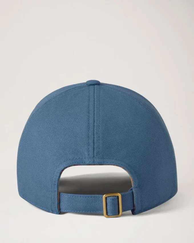 Baseballkappe mit Karomuster aus Denim-Baumwolle für Herren Baseballkappe mit Karomuster aus Denim-Baumwolle für Herren