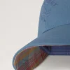 Baseballkappe mit Karomuster aus Denim-Baumwolle für Herren Baseballkappe mit Karomuster aus Denim-Baumwolle für Herren