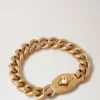 Bayswater Chunky Chain Armband Gold Edelstahl