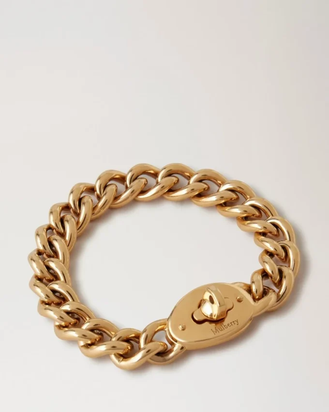 Bayswater Chunky Chain Armband Gold Edelstahl