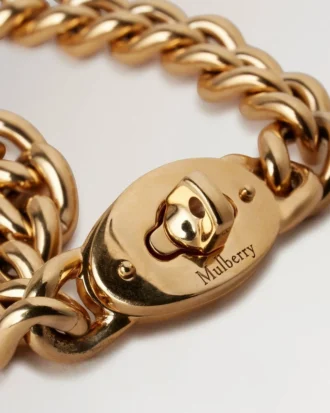 Bayswater Chunky Chain Armband Gold Edelstahl