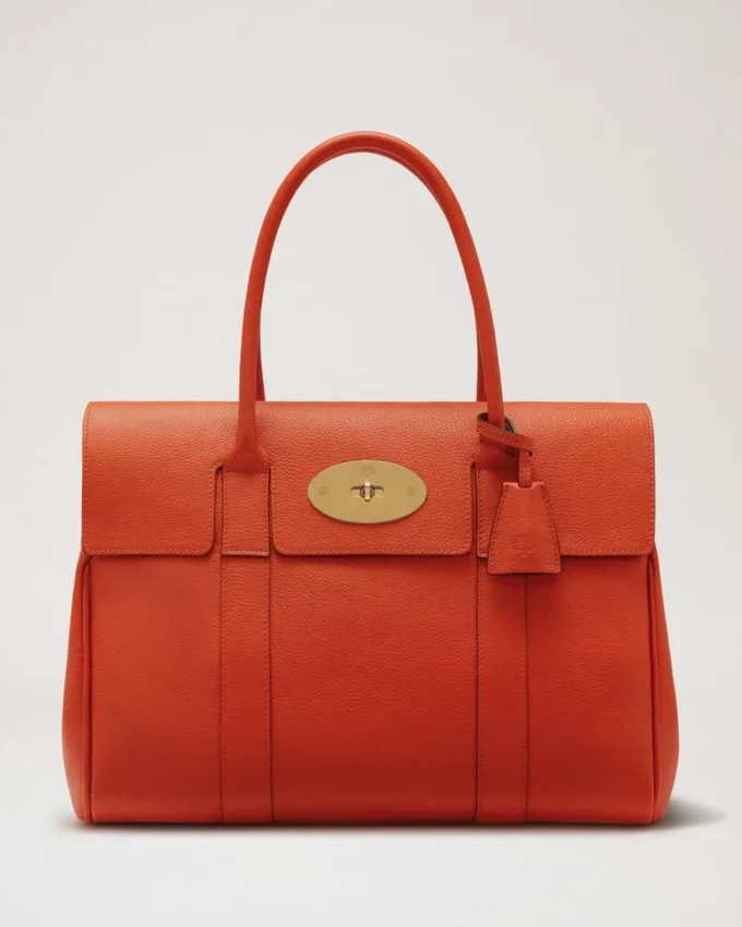 Bayswater Coral Orange Small Classic Grain Familie