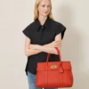 Bayswater Coral Orange Small Classic Grain Familie