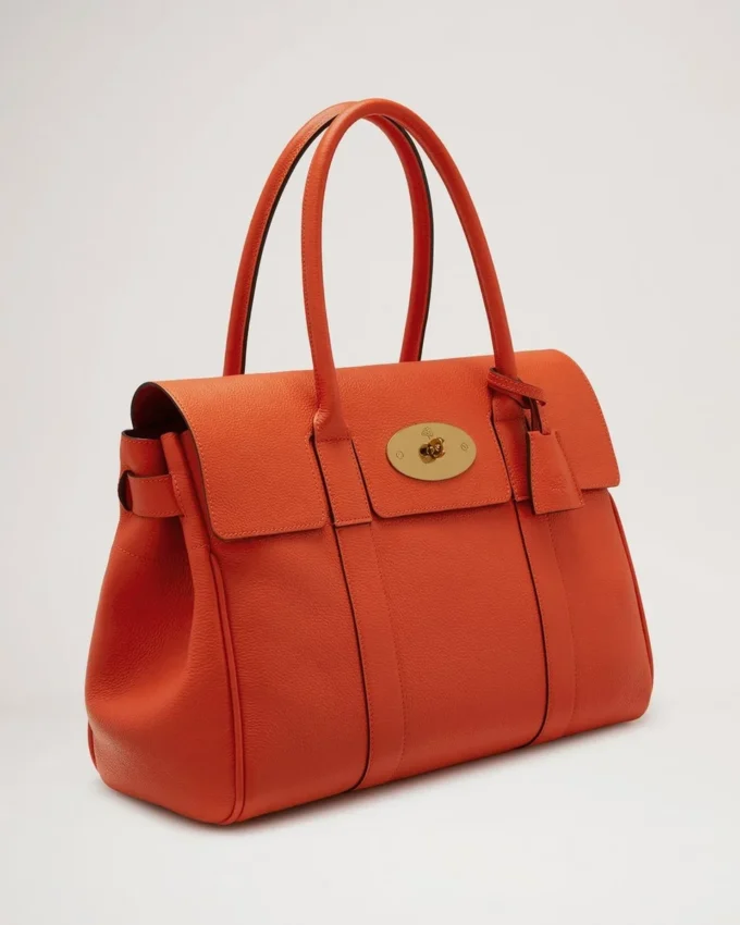 Bayswater Coral Orange Small Classic Grain Familie