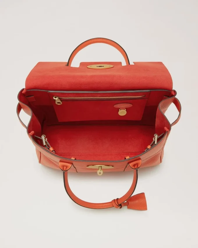 Bayswater Coral Orange Small Classic Grain Familie