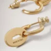 Bayswater Creolen aus vergoldetem Messing für Damen Bayswater Creolen aus vergoldetem Messing für Damen