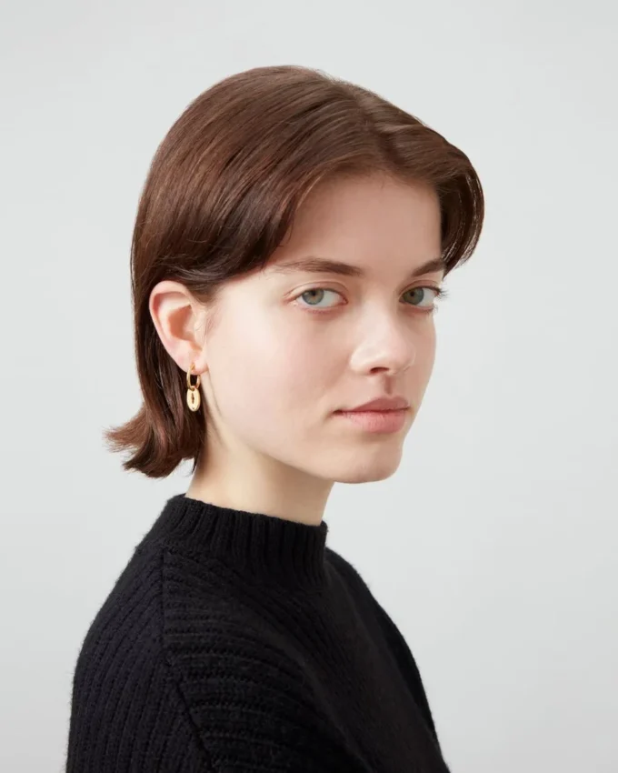 Bayswater Creolen aus vergoldetem Messing für Damen Bayswater Creolen aus vergoldetem Messing für Damen