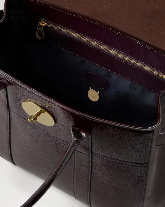 Bayswater Deep Aubergine Lackleder Damen Bayswater Deep Aubergine Lackleder Damen