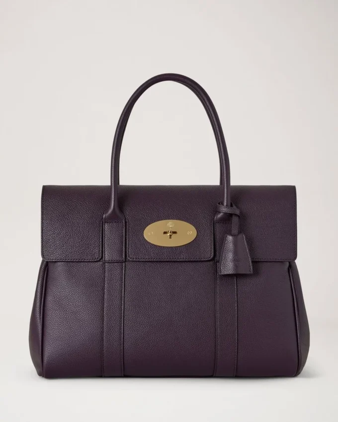 Bayswater Deep Aubergine Small Classic Grain Damen Bayswater Deep Aubergine Small Classic Grain Damen