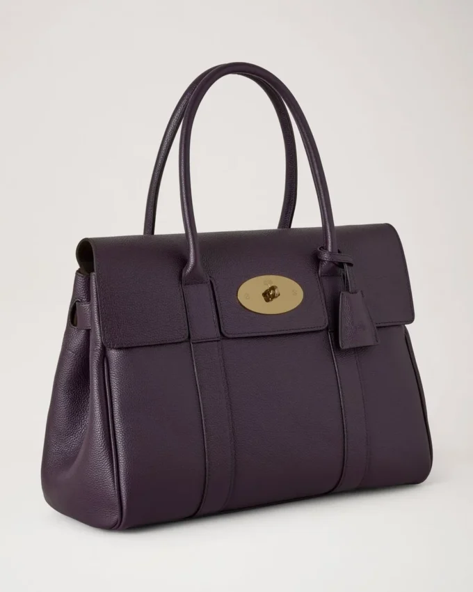 Bayswater Deep Aubergine Small Classic Grain Damen Bayswater Deep Aubergine Small Classic Grain Damen