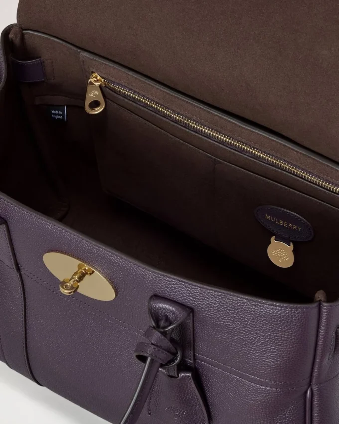 Bayswater Deep Aubergine Small Classic Grain Damen Bayswater Deep Aubergine Small Classic Grain Damen