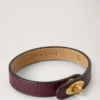 Bayswater Dünnes Armband Black Cherry Small Classic Grain & Messing Bayswater Dünnes Armband Black Cherry Small Classic Grain & Messing