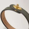 Bayswater Dünnes Armband Juniper Green Small Classic Grain & Messing Bayswater Dünnes Armband Juniper Green Small Classic Grain & Messing