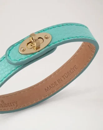 Bayswater Dünnes Armband Marina Blue Klein Klassische Narbung & Messing