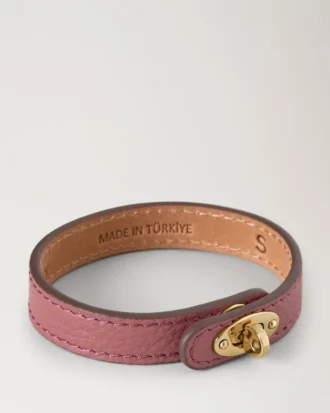 Bayswater Dünnes Armband Pink Scrumpy Small Classic Grain & Messing