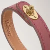 Bayswater Dünnes Armband Pink Scrumpy Small Classic Grain & Messing Bayswater Dünnes Armband Pink Scrumpy Small Classic Grain & Messing