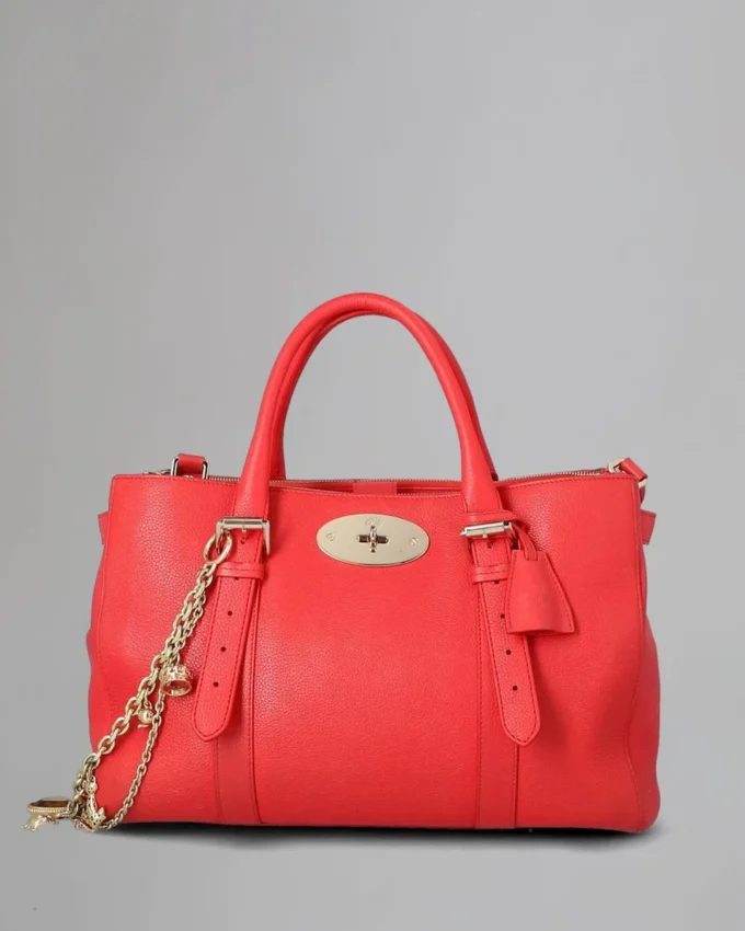 Bayswater Double Zip Tote Secondhand Hibiscus Small Classic Grain