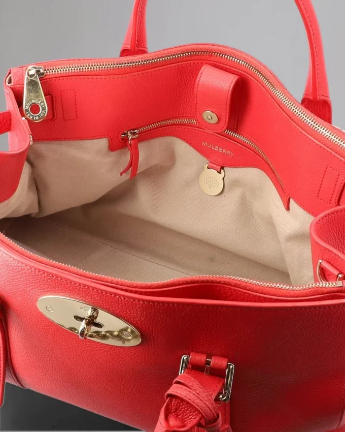 Bayswater Double Zip Tote Secondhand Hibiscus Small Classic Grain