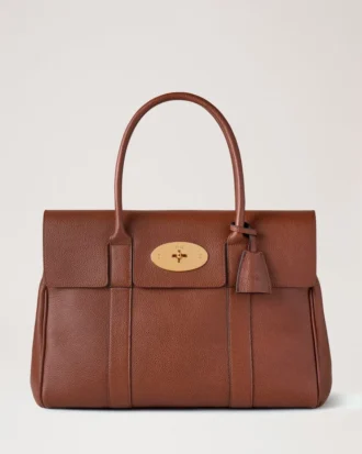 Bayswater in Eiche, kleine Tasche aus Leder mit klassischer Narbung, Mulberry