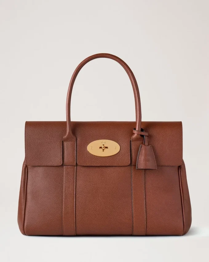 Bayswater in Eiche, kleine Tasche aus Leder mit klassischer Narbung, Mulberry Bayswater in Eiche, kleine Tasche aus Leder mit klassischer Narbung, Mulberry