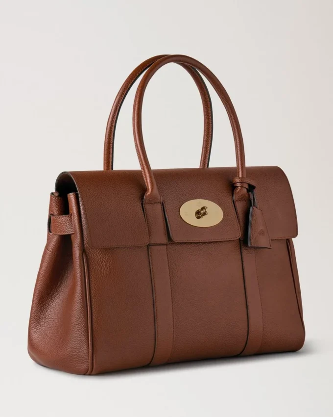 Bayswater in Eiche, kleine Tasche aus Leder mit klassischer Narbung, Mulberry Bayswater in Eiche, kleine Tasche aus Leder mit klassischer Narbung, Mulberry