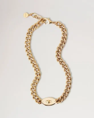 Bayswater Klobige Kettenhalskette Gold Edelstahl